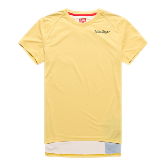 TROY LEE DESIGNS WOMENS LILIUM PRO SHORT SLEEVE JERSEY MONO BUTTER XS