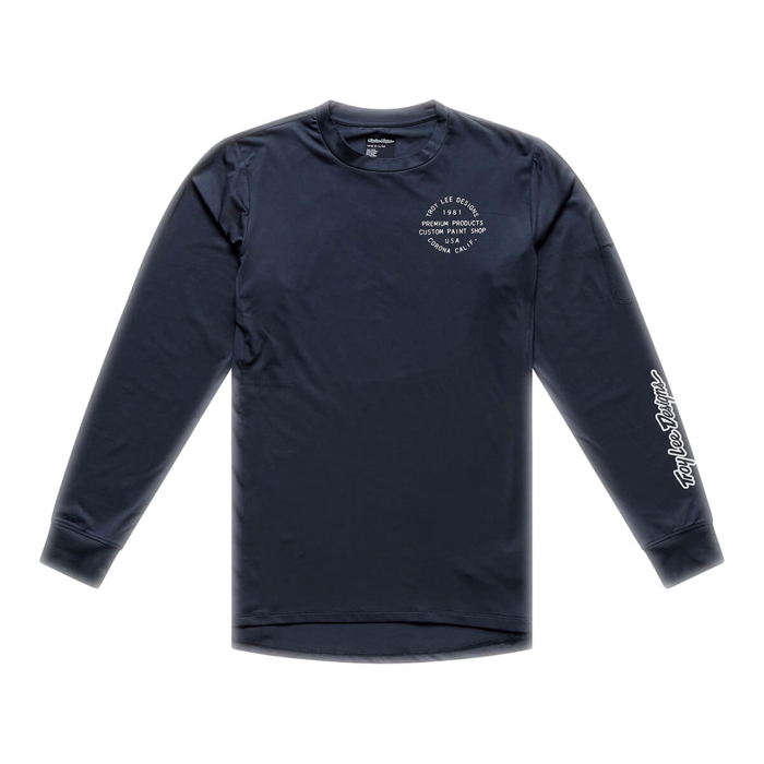 TROY LEE DESIGNS RUCKUS RIDE LONG SLEEVE TEE PRESSED CARBON M