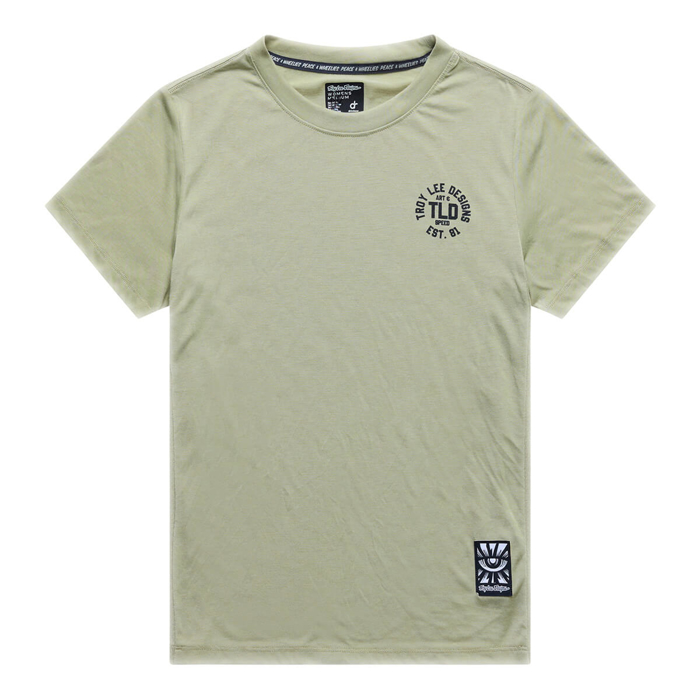 TROY LEE DESIGNS WOMENS LILIUM RIDE SHORT SLEEVE TEE STAMPS SAGE XS
