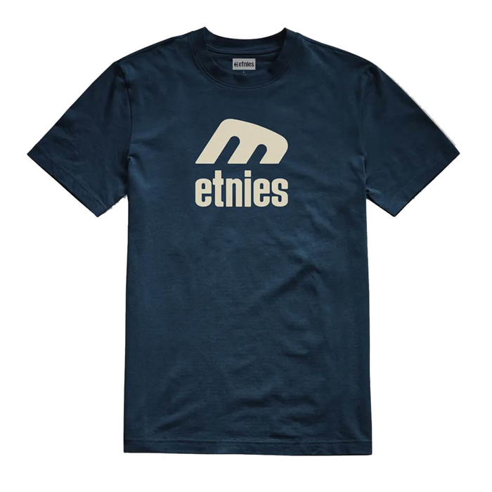 ETNIES ICON E T-SHIRT NAVY/GREY XL