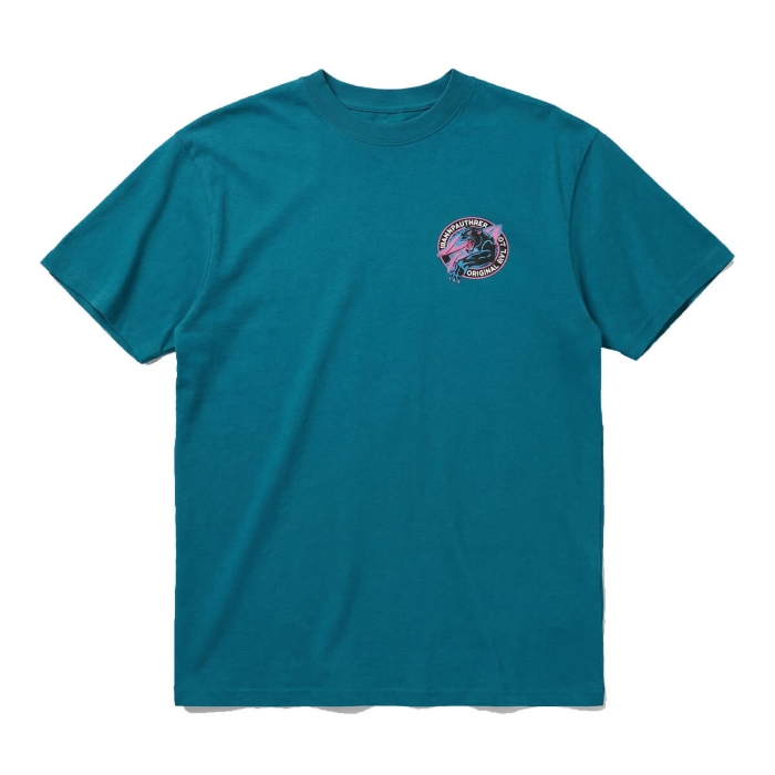 SANTA CRUZ NATAS SKETCH PANTHER T-SHIRT TEAL L