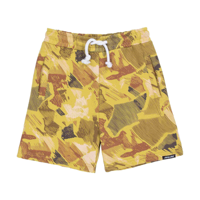 SANTA CRUZ YOUTH STRIP OVAL SHORTS FADED KHAKI CAMO 6-8