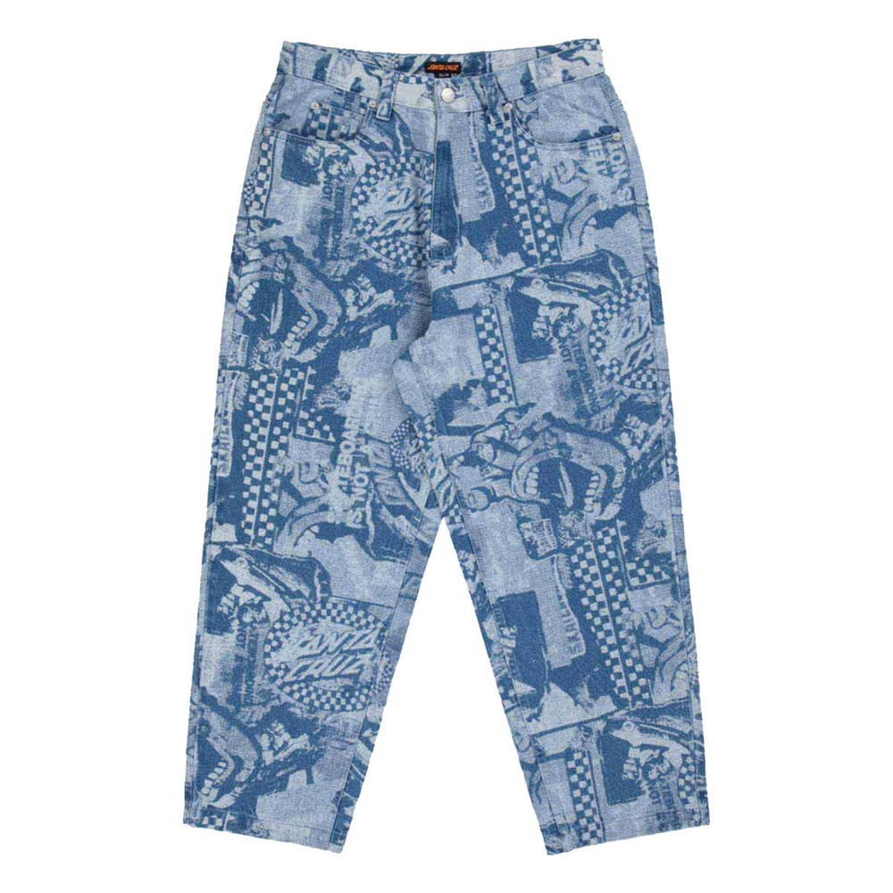 SANTA CRUZ BIG PANTS STONEWASH COLLAGE 28