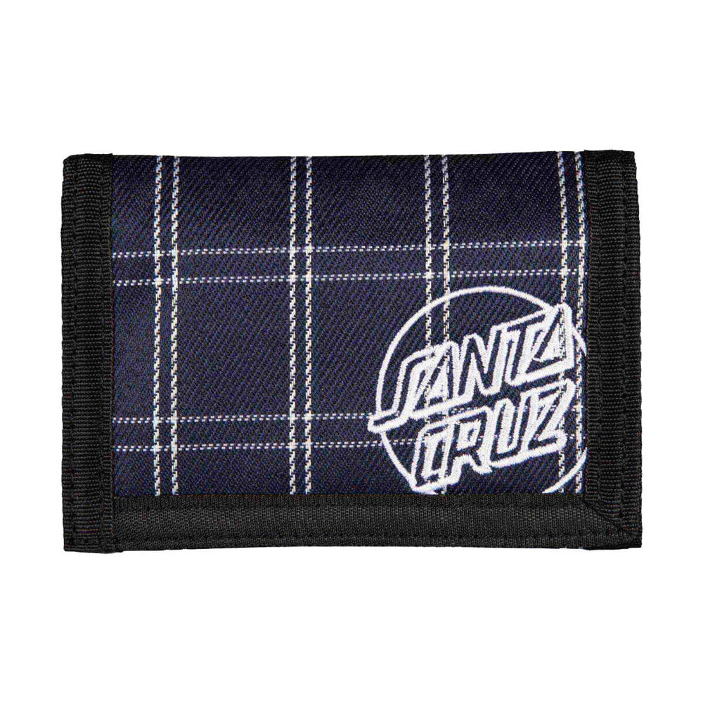 SANTA CRUZ OPUS DOT WALLET NAVY CHECK UNI