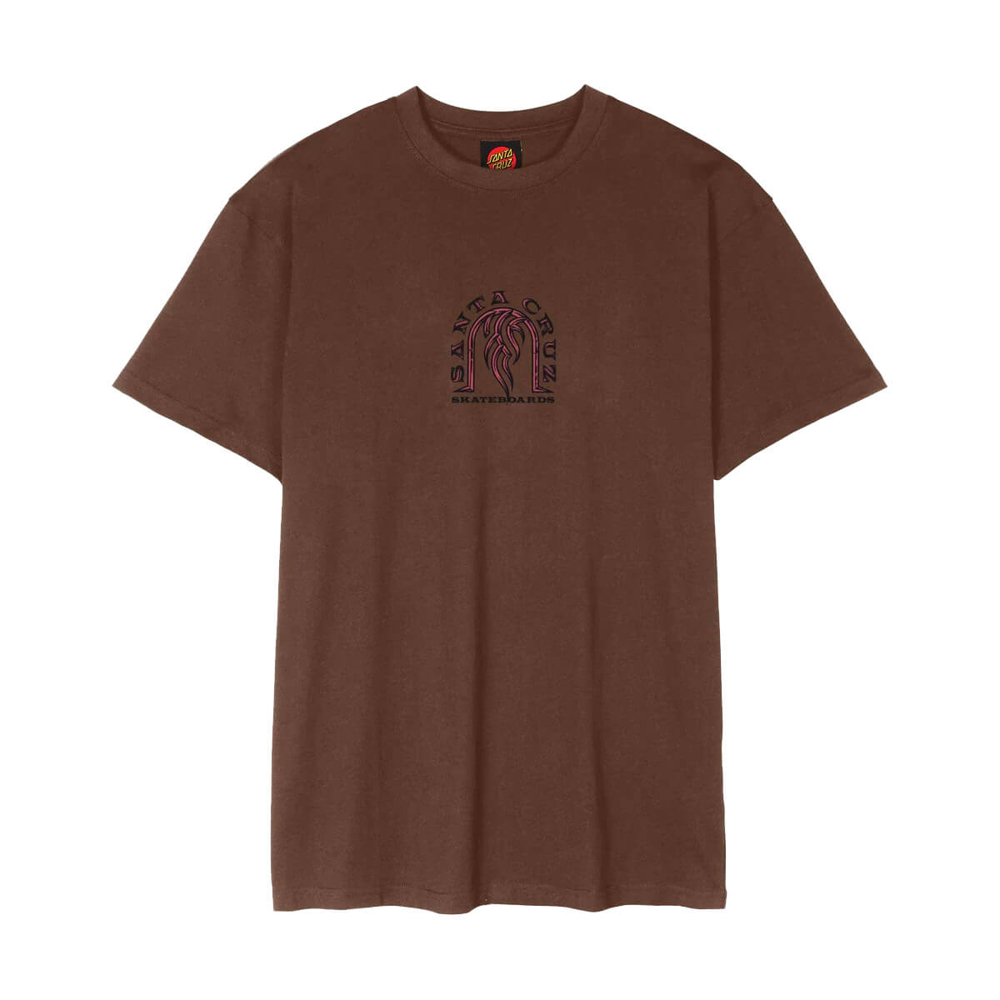 SANTA CRUZ DRESSEN TRIBAL ARCH FRONT T-SHIRT COFFEE M