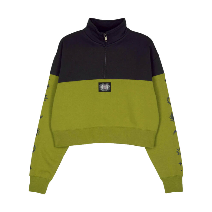 SANTA CRUZ SPLIT SUN QUARTER CREW BLACK WASH/PESTO 6