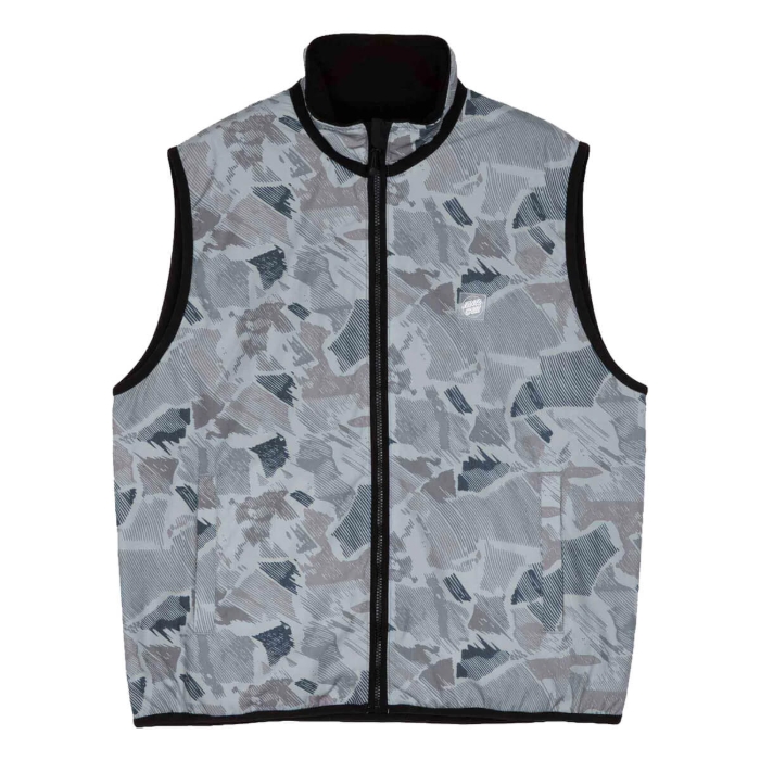 SANTA CRUZ CACHE REVERSIBLE VEST WOODCUT CAMO/BLACK XL
