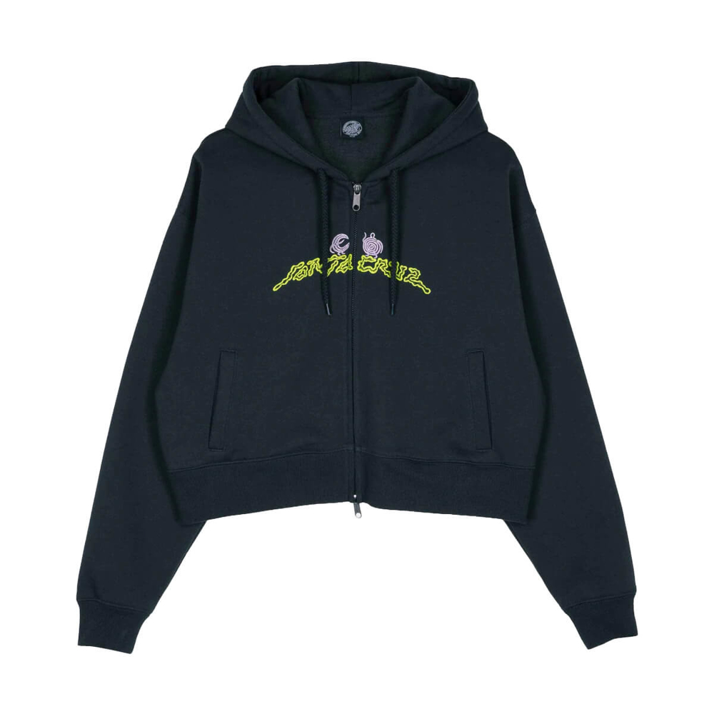 SANTA CRUZ NATURAL BRIDGES ZIP HOOD BLACK WASH 8