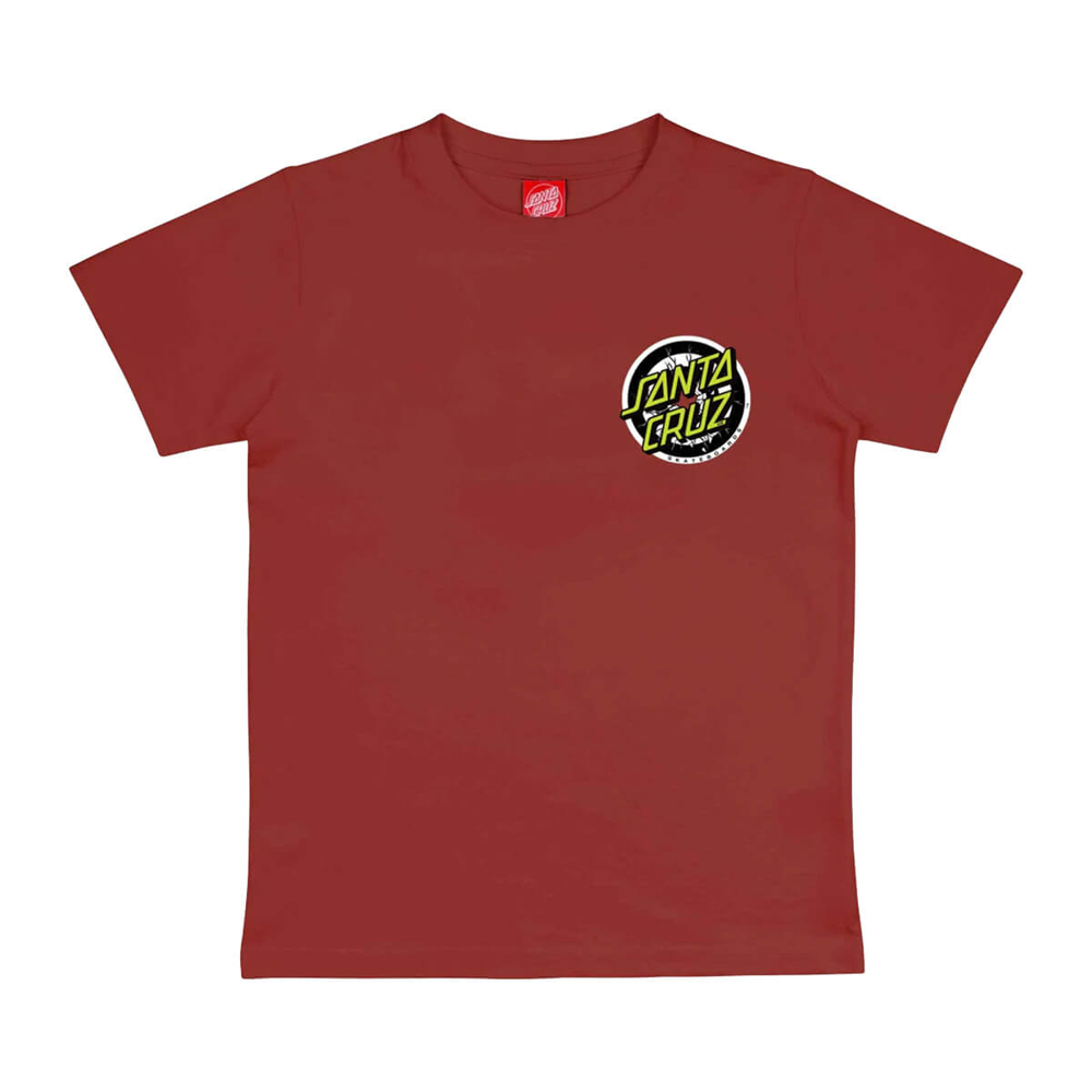 SANTA CRUZ YOUTH ROB SMASHER T-SHIRT KETCHUP 6-8