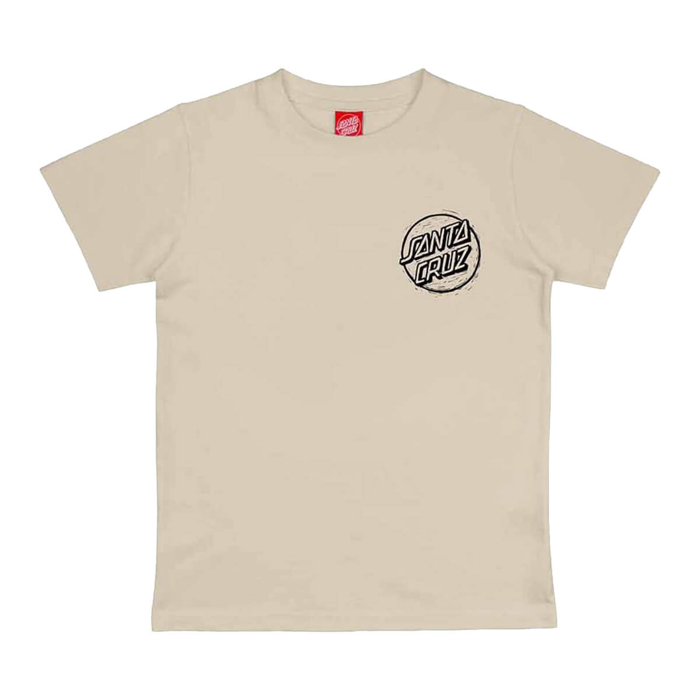 SANTA CRUZ YOUTH STAMPED OPUS CAMO T-SHIRT CHALK 12-14
