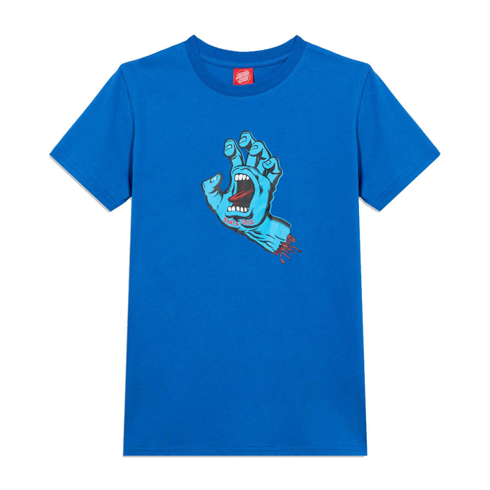SANTA CRUZ YOUTH SCREAMING HAND T-SHIRT ULTRAMARINE 6-8