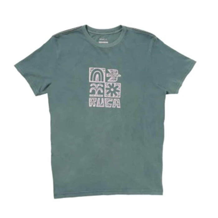 RVCA MOSAIC T-SHIRT BALSAM GREEN S