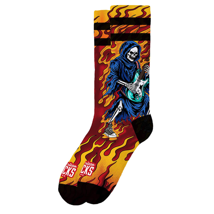 AMERICAN SOCKS ROCK TILL DEATH MID HIGH MULTI S/M