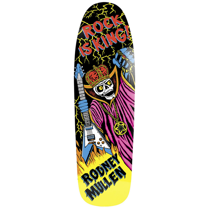 HERITAGE WOLRD INDUSTRIES-RODNEY MULLEN ROCK IS KING 10.1" DECK BLACK 10.1"
