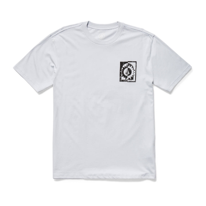 VOLCOM BURNER T-SHIRT LIGHT BLUE ACID XL