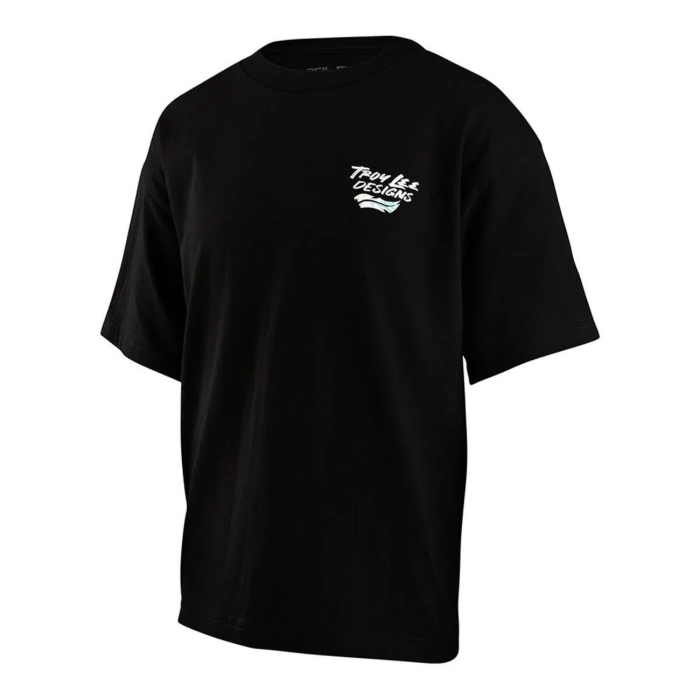 TROY LEE DESIGNS FEATHERS T-SHIRT FEATHERS BLACK / BLACK XL