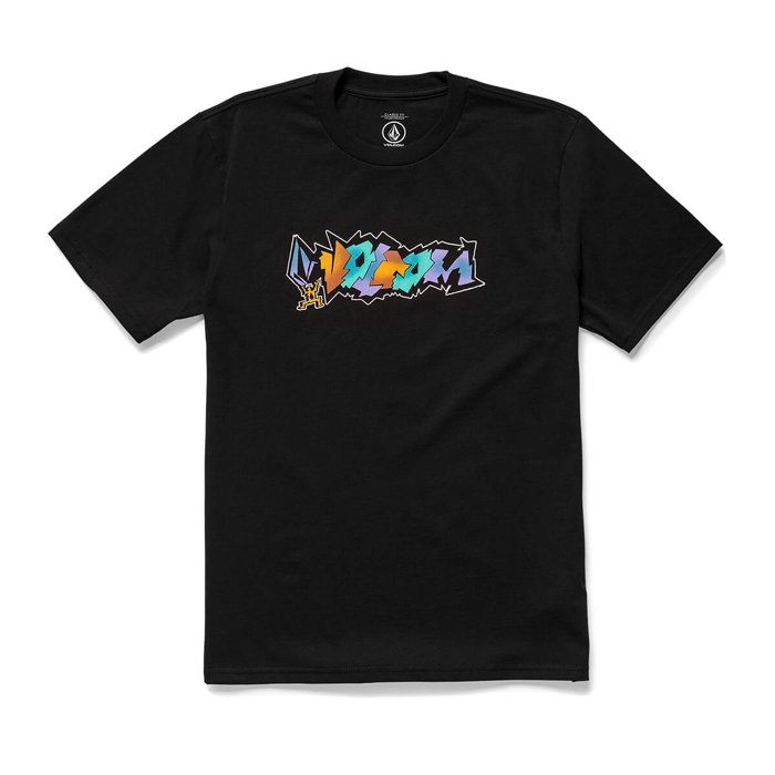 VOLCOM STAR SHIELDS EXP T-SHIRT BLACK S