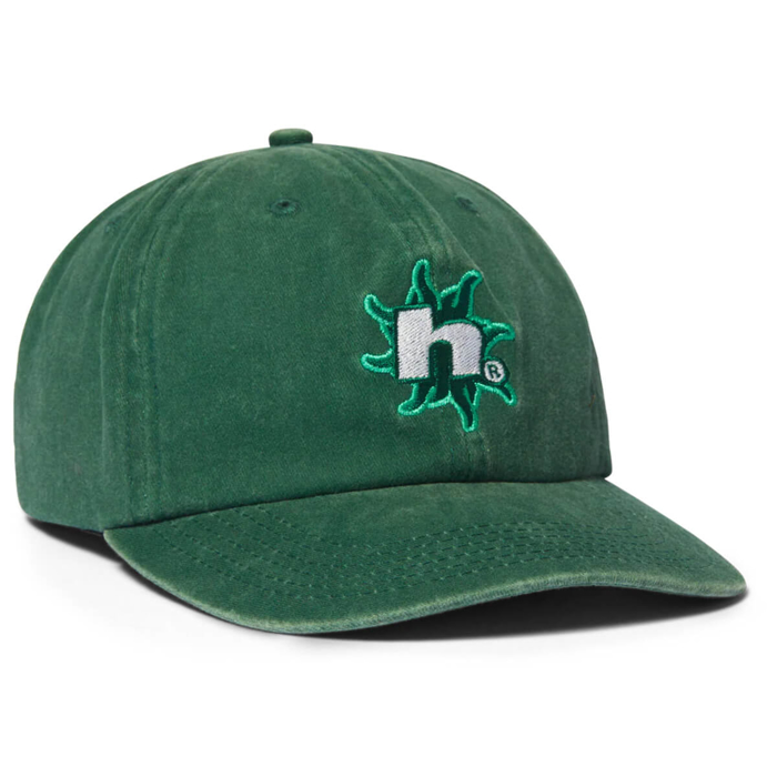 HUF SOL DENIM 6 PANEL CV WASHED HAT FOREST GREEN UNI
