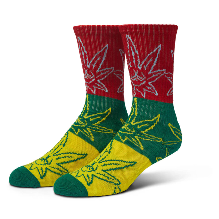 HUF GREEN BUDDY POP ART SOCK MULTI UNI