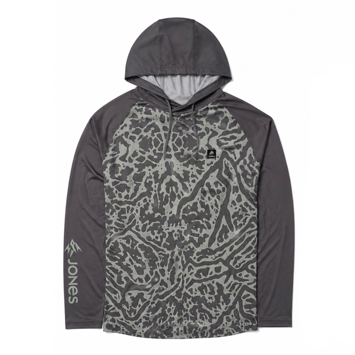 JONES SHASTA RAMA RECYCLED HOODIE PULLOVER SMOKE GRAY M