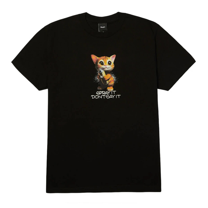 HUF SPRAY IT T-SHIRT BLACK S