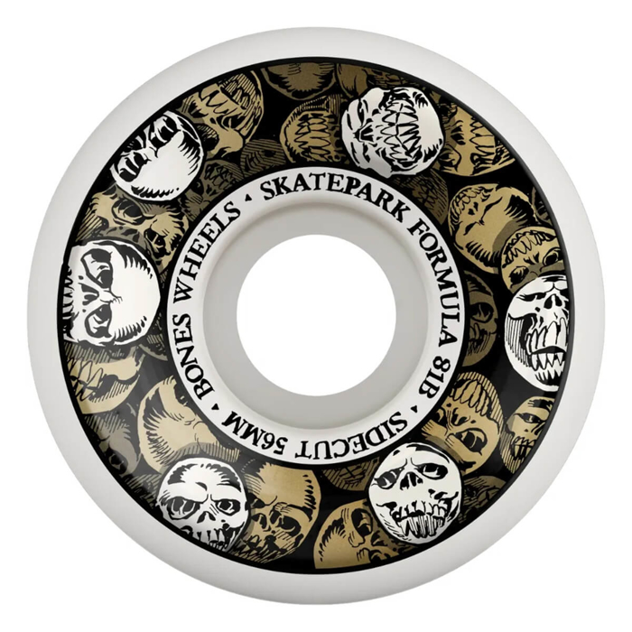 BONES SKATEPARK FORMULA 56MM SIDECUTS P5 81B OFF WHITE 56MM