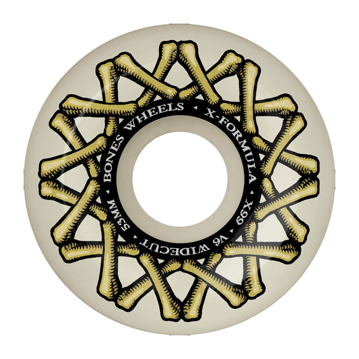 BONES X-FORMULA 53MM WIDECUTS V6 99A OFF WHITE 53MM