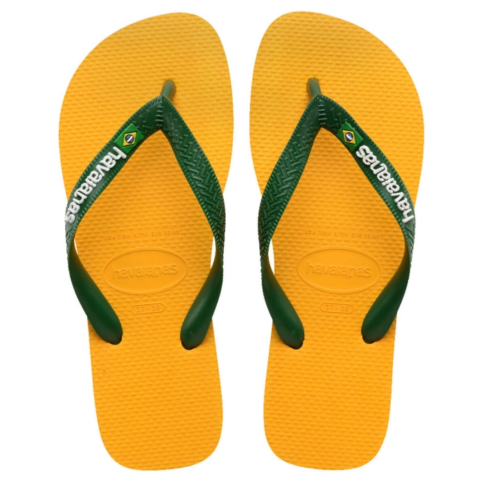 HAVAIANAS BRASIL LOGO POP YELLOW 37/38