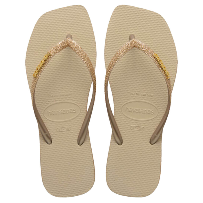 HAVAIANAS SLIM SQUARE SPARKLE SAND GREY 35/36