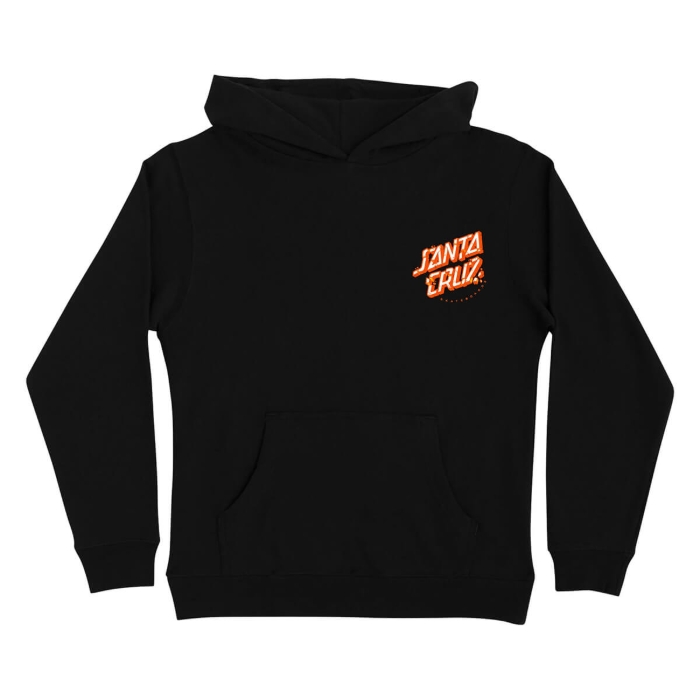SANTA CRUZ YOUTH ROSKOPP SCREAMING FIVE HOOD BLACK 8-10