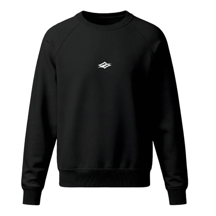 NAISH BRAND SWEATER CREW BLACK L