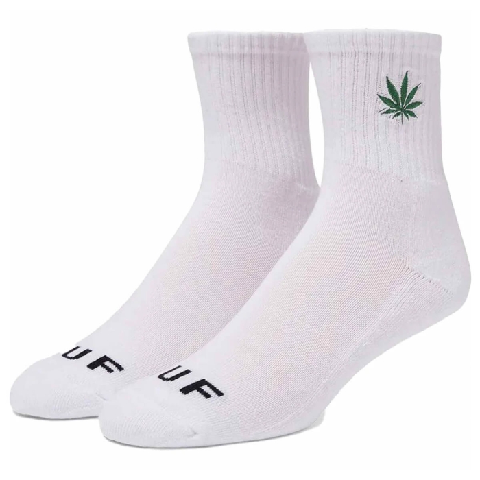 HUF PLANTLIFE EMB 1/4 SOCK WHITE UNI