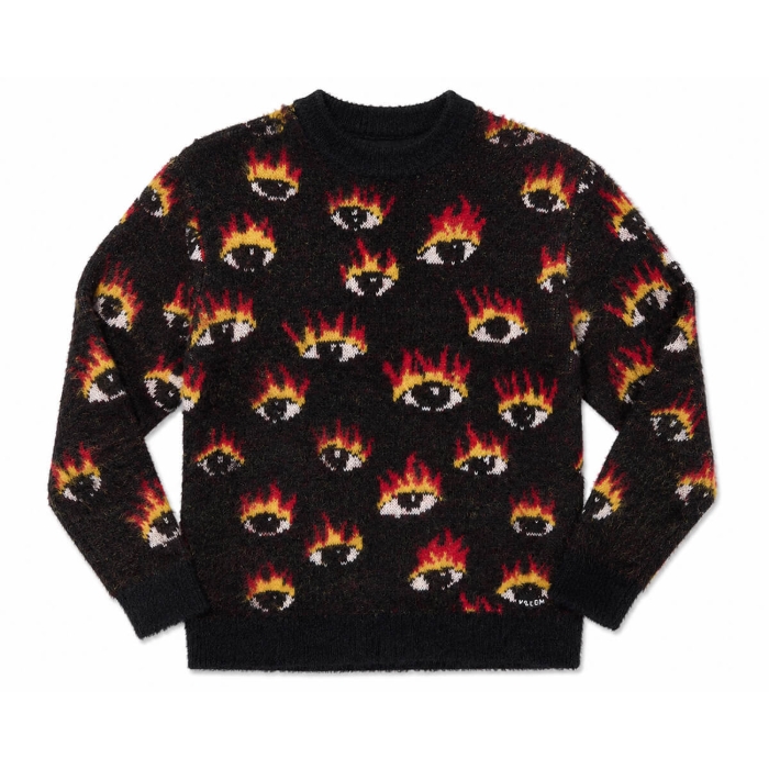 VOLCOM FA OZZY SWTR EYES BLACK L
