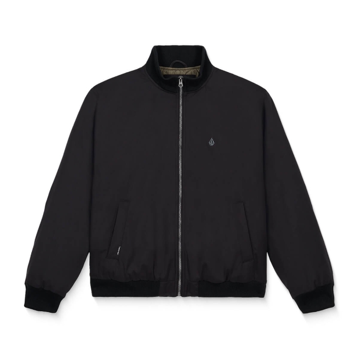 VOLCOM DAMERMAN BOMBER JACKET BLACK L