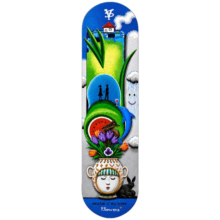 OBSESSION VELI TWIN FLOWERS I PM 8.25" DECK 8.25"