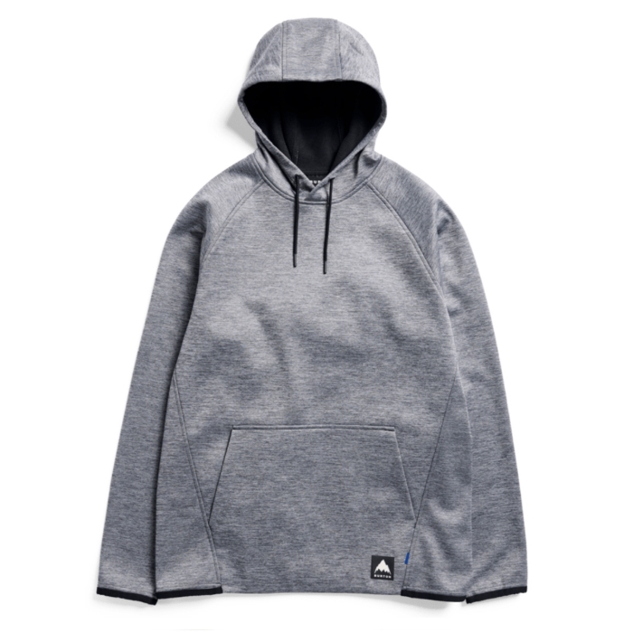 BURTON CROWN WEATHERPROOF FLEECE PULLOVER TRUE BLACK HEATHER XXL