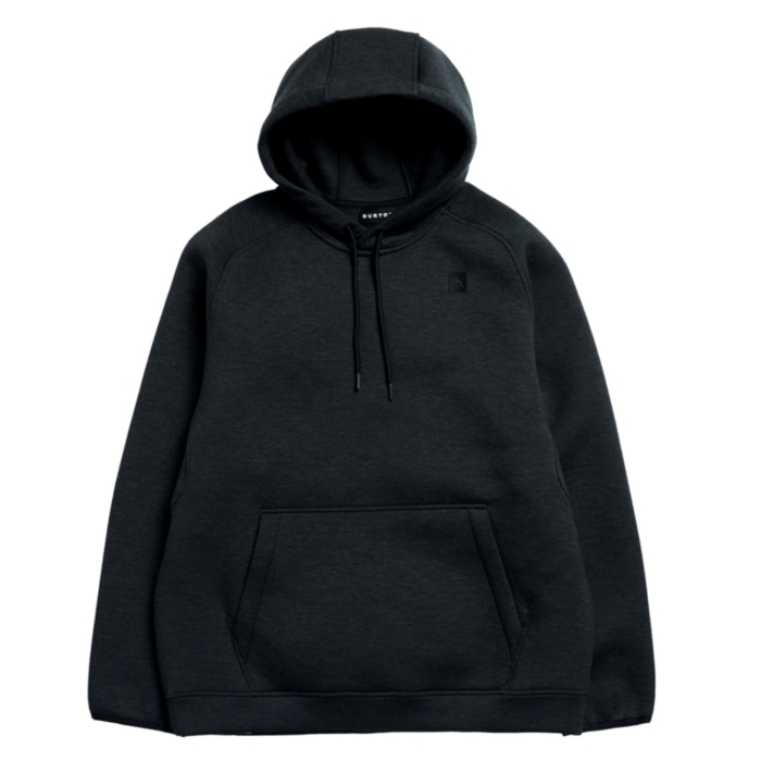 BURTON SPACECLOUD HOODIE PULLOVER TRUE BLACK HEATHER S