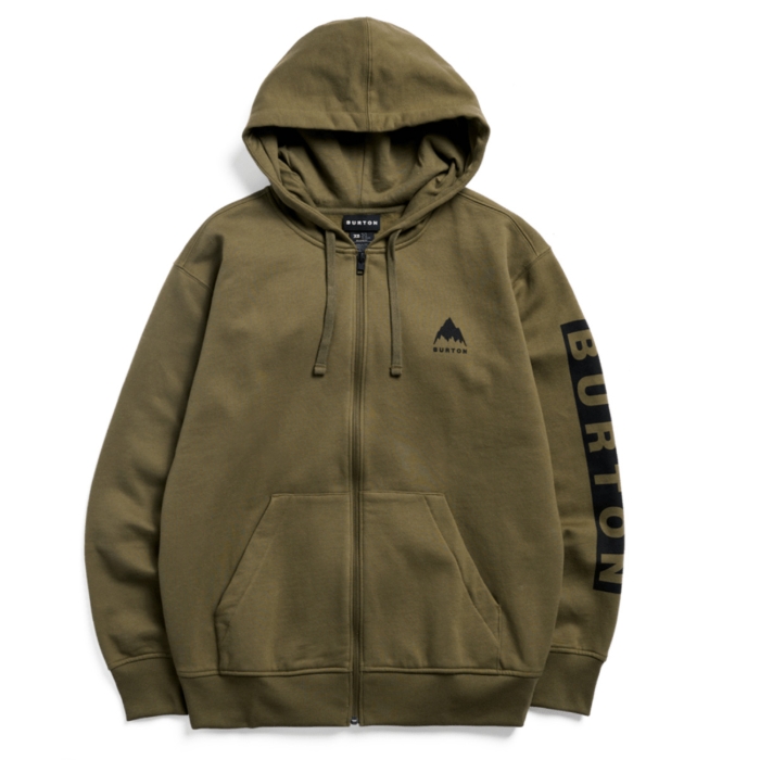 BURTON ELITE ZIP HOODIE PULLOVER DRIED MOSS M