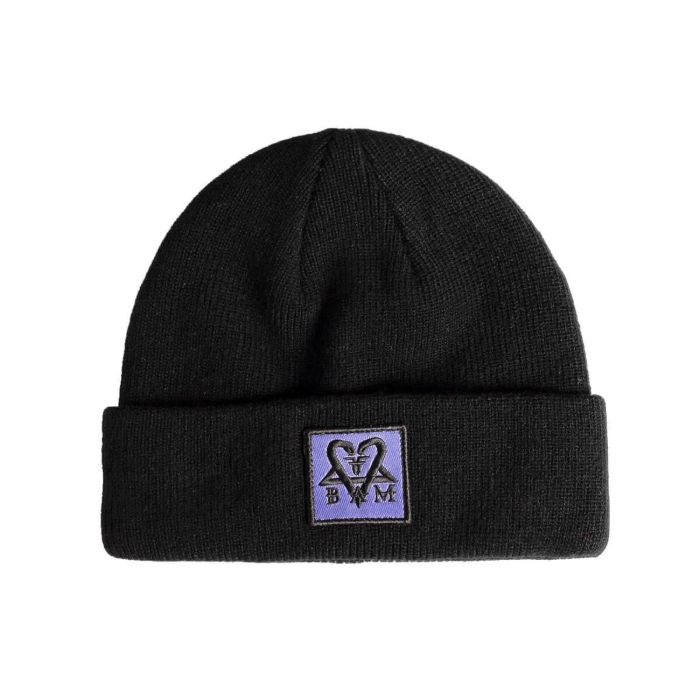 FALLEN BAM BEANIE - BAM MARGERA BLACK/LILAC UNI
