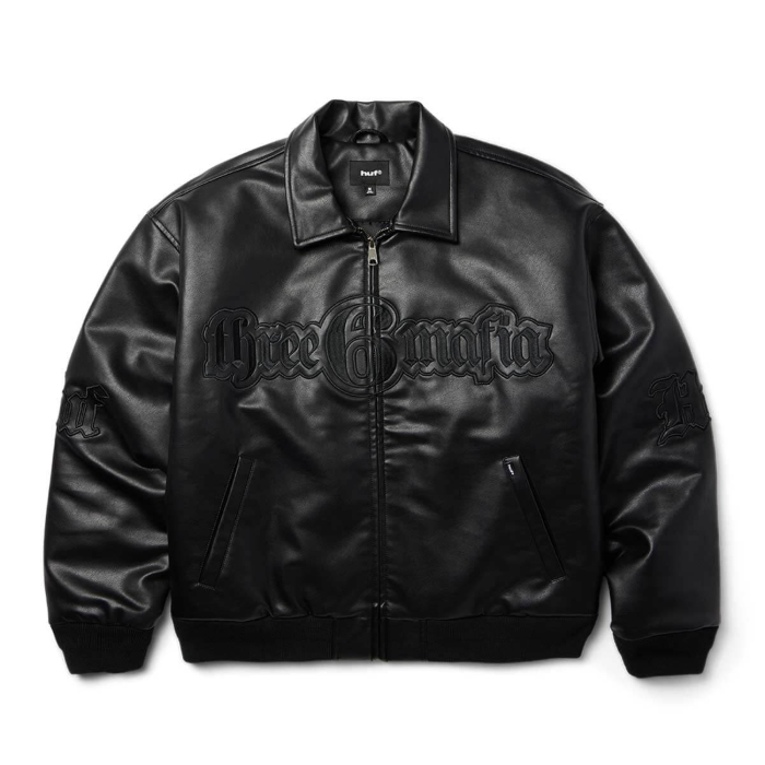HUF THREE 6 MAFIA JACKET BLACK L