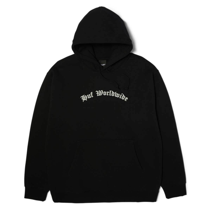 HUF OLYMPIA HOODIE PULLOVER BLACK S