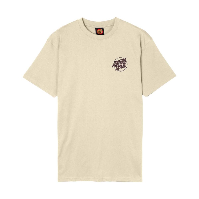 SANTA CRUZ SCOURGE DOT T-SHIRT WAX PAPER M