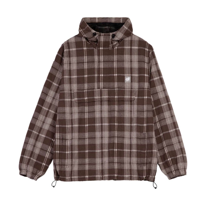 SANTA CRUZ HENRI JACKET BROWN CHECK M