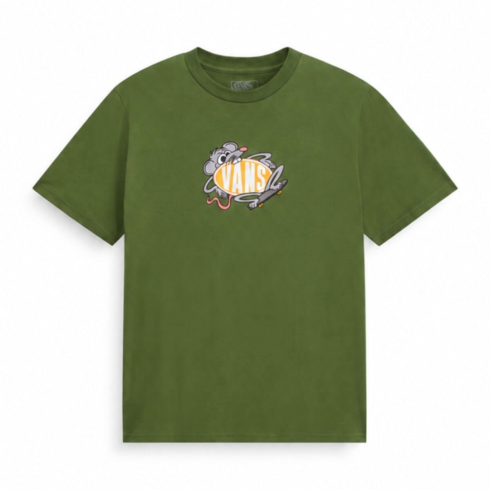 VANS KIDS RAD RODENT T-SHIRT GREEN BALSAM L