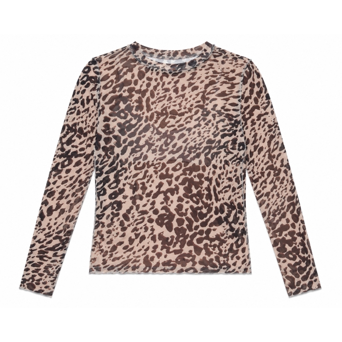 VOLCOM TIGARDI MESH LS ANIMAL PRINT XS