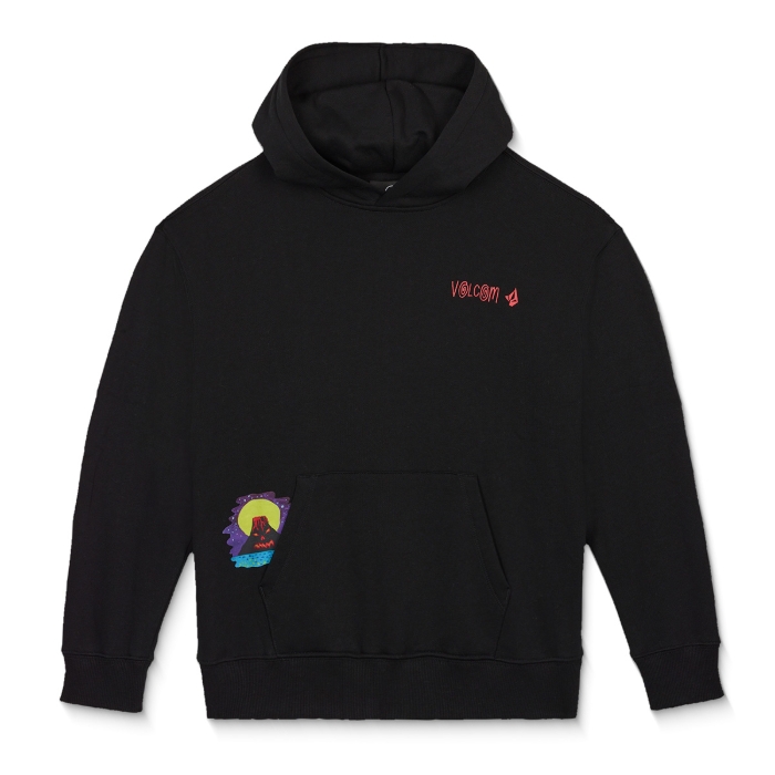 VOLCOM FA OZZY HOODIE PULLOVER BLACK S