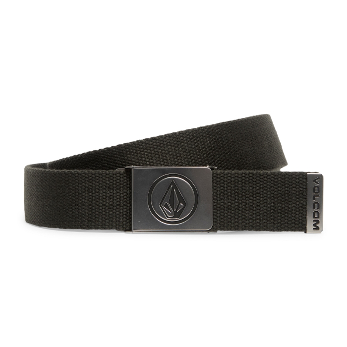 VOLCOM CIRCLE WEB BELT RINSED BLACK UNI