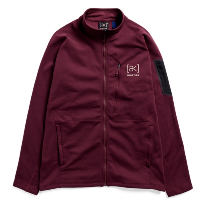 BURTON [AK] BAKER STRETCH FLEECE FULL-ZIP RUM RAISIN XL